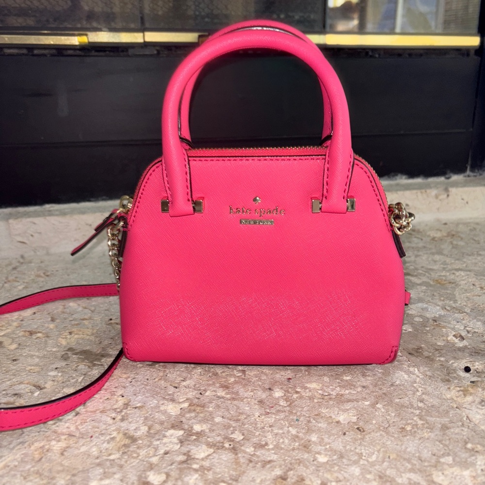Kate Spade Pink mini masie cedar crossbody